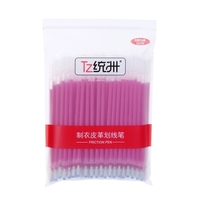 Lot de 100 recharges de tissu effaçable à la chaleur à encre disparaissant à haute température pour broderie,  point de croix,  travaux manuels,  couture,  couture,  courtepointe et couture.