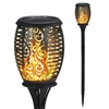 Lot de 2 lampes torches solaires à flamme solaire 33LEDs avec effet de flammes vacillantes dansantes