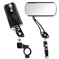 Lot de 2 rétroviseurs de vélo rétroviseurs rotatifs réglables rétroviseur grand angle en alliage d