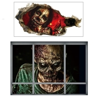 Lot de 2 stickers muraux Halloween Stickers muraux 3D
