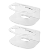 Lot de 2 supports muraux en acrylique compatibles avec Orbi Dual Band WiFi 6 RBK351 / 352/353,  transparent