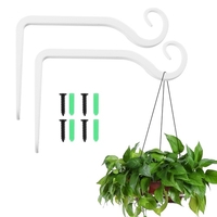 Lot de 2 supports pour plantes suspendus Cintre pour plantes de 6 pouces