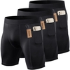 Lot de 3 shorts de sport pour hommes sous-vêtements d