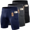 Lot de 3 shorts de sport pour hommes sous-vêtements d