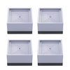 Lot de 4 coussinets de pieds pour lave-linge Coussinets anti-vibrations carrés Coussinets anti-dérapant anti-chocs et antibruit réglables en hauteur pour lave-linge Sèche-linge Meubles de réfrigérateur Appareils ménagers
