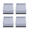 Lot de 4 coussinets de pieds pour lave-linge Coussinets anti-vibrations carrés Coussinets anti-dérapant anti-chocs et antibruit réglables en hauteur pour lave-linge Sèche-linge Meubles de réfrigérateur Appareils ménagers