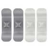 Lot de 4 organisateurs de cordons utilisés pour coller solidement sur les appareils de cuisine,  enrouleur de cordon pour petits appareils ménagers,  mixeur,  mixeur,  cafetière,  autocuiseur,  friteuse à air et cuiseur à riz (2 blancs + 2 gris).