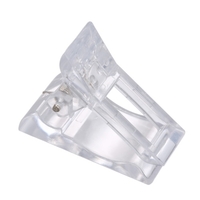Lot de 5 pinces à ongles en gel transparent pour ongles à construction rapide