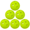 Lot de 6 balles de pickleball intérieures 26 trous pour terrains intérieurs