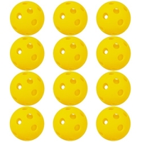 Lot de 6 balles de pickleball intérieures 26 trous pour terrains intérieurs