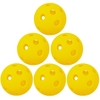 Lot de 6 balles de pickleball intérieures 26 trous pour terrains intérieurs