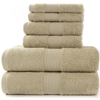 Lot de 6 serviettes 100% coton Ensembles de serviettes de bain de luxe