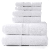Lot de 6 serviettes 100% coton Ensembles de serviettes de bain de luxe