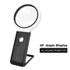 Loupe de poche 90mm Loupe multifonctionnelle 5X / 25X Miroir de lecture rond pliable à grossissement réglable avec 6 lumières LED 2 lampes UV