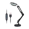 Loupe Loupe avec 64 LED Lampe de table Lampe de table à grossissement 8X
