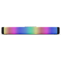 LP-18 HiFi Soundbar 20W Haut-parleur LED RGB Light Computer Game Subwoofer BT Speaker Home Cinéma Soundbar Stereo Music Player Support USB/AUX/Optical Input pour PC Laptop Smartphone Tablet avec télécommande