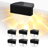 LTTENY 6 PACK solaire échelle lumière ensemble 120mah batterie/pièces monocristallin silicium panneau solaire