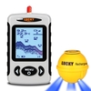 LUCKY Portable Sondeur professionnel Sonar sans fil Recherche de poissons Détecteur de sonde de pêche Fishfinder with Dot Matrix