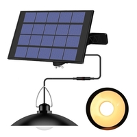 Luminaire suspendu à énergie solaire avec panneau réglable Capteur d