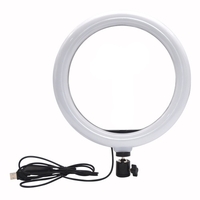 Lumière circulaire de bureau selfie lopicca lumière circulaire 10 pouces 26 lumière de remplissage en direct 10 pouces / 26CM arc + PTZ