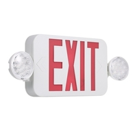 Lumière combinée de secours rouge de secours de signe de sortie d