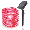Lumière de corde extérieure de patio de lumière de tube solaire de LED avec la lumière de chaîne de PVC de tête mâle et femelle imperméable 5m 50 lumières