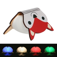 Lumière de livre se pliante colorée rechargeable d