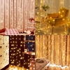Lumière de rideau de fée de 300 LEDs 3m * 3m 12 lumières de ficelle de fenêtre de ficelles avec à télécommande
