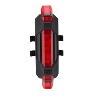Lumière de vélo arrière rechargeable par USB Feu arrière de vélo à LED 4 modes d