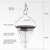 Lumière extérieure solaire lampe suspendue étanche lampe de pelouse pour jardin extérieur de cour