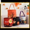 Lumière LED Up Halloween seau Halloween fourre-tout sacs avec poignée 3 Modes de lumière réutilisable Halloween bonbons sacs cadeaux sacs pour enfants Halloween fête sur le thème