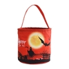 Lumière LED Up Halloween seau Halloween fourre-tout sacs avec poignée 3 Modes de lumière réutilisable Halloween bonbons sacs cadeaux sacs pour enfants Halloween fête sur le thème