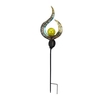 Lumière solaire extérieure en métal décoration de jardin lumière étanche lampe de pelouse marche/arrêt automatique pour l