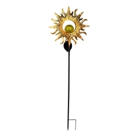 Lumière solaire extérieure en métal décoration de jardin lumière étanche lampe de pelouse marche/arrêt automatique pour l