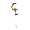 Lumière solaire extérieure en métal décoration de jardin lumière étanche lampe de pelouse marche/arrêt automatique pour l