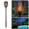 Lumière solaire Imperméable Flickering Flame Torch Light 96 LED Éclairage extérieur Éclairage solaire Pathway Lights Paysage Décoration Éclairage Auto On / Off