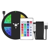 Lumières de bande de LED 3.28ft. Lumières de bande imperméables rvb avec télécommande IR 16 couleurs 4 modes 5050 lumières LED changeantes de couleur pour le festival de fête de plafond à la maison