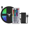 Lumières de bande de LED 3.28ft. Lumières LED RVB étanches avec télécommande IR 20 couleurs et modes de bricolage 5050 lumières de bande LED à changement de couleur pour le festival de fête au plafond à la maison