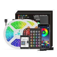 Lumières de bande intelligentes de Wifi LED RGB 65.6ft 5050 lumières changeantes de couleur