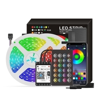 Lumières de bande intelligentes de Wifi LED RGB 65.6ft 5050 lumières changeantes de couleur