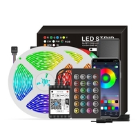 Lumières de bande intelligentes de Wifi LED RGB 65.6ft 5050 lumières changeantes de couleur