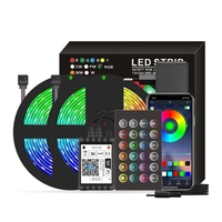 Lumières de bande intelligentes de Wifi LED RVB 32.8ft. 5050 lumières changeantes de couleur