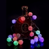 Lumières de ficelle LED de boule de rotin de 2, 2 mètres