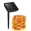 Lumières de Noël extérieures guirlandes solaires 72ft 200 LED corde lumière