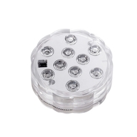 Lumières de plongée à LED avec cellule à distance RF IP68 étanche lumière sous-marine 10LEDs 16 lumières d