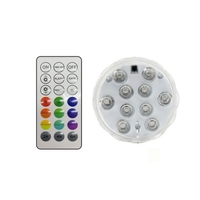 Lumières LED submersibles avec télécommande sans fil