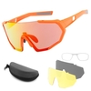 Lunettes de cyclisme avec 2 verres interchangeables UV400 Lunettes de soleil de sport VTT Lunettes de vélo de route pour hommes femmes Course à pied Conduite Pêche Baseball Golf