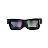 Lunettes de lumière LED rechargeables par USB Lunettes BT Contrôle de l