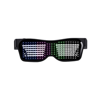 Lunettes de lumière LED rechargeables par USB Lunettes BT Contrôle de l