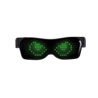 Lunettes de lumière LED rechargeables par USB Lunettes BT Contrôle de l